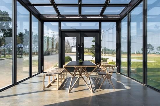 Tempered 6063-T5 75/150 Glass Aluminum Sunshine Room