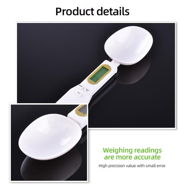 23*5,8*2cm écologique électronique électronique en plastique cuillère échelle cuisine outil de mesure alimentaire avec écran LCD