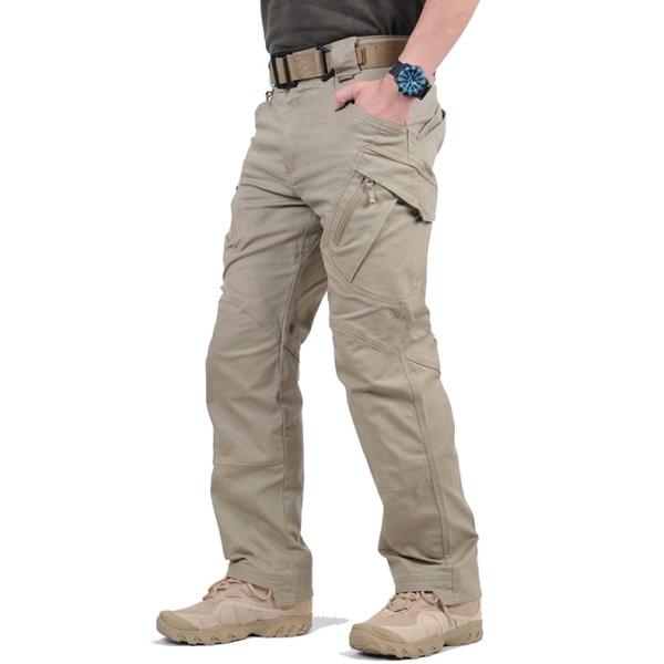 Autumn Streetwear Khaki Pants Men's Cargo Pants for Outdoor Activities