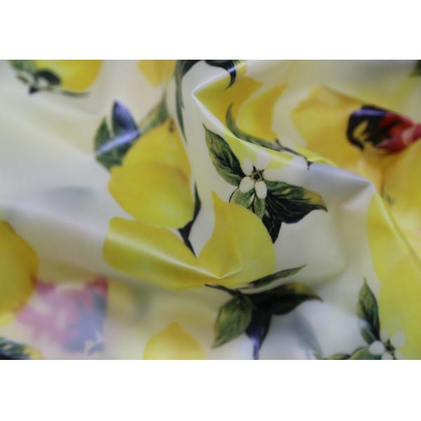 Waterproof Garment TPU Leather White Frosted Printed Lemon Eco - Friendly