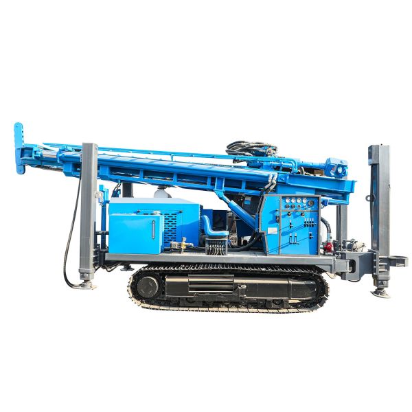 GL600S Steel Crawler Type Water Well Drill/Drilling Rig with DTH Hammer or Mud Pump for Drilling
