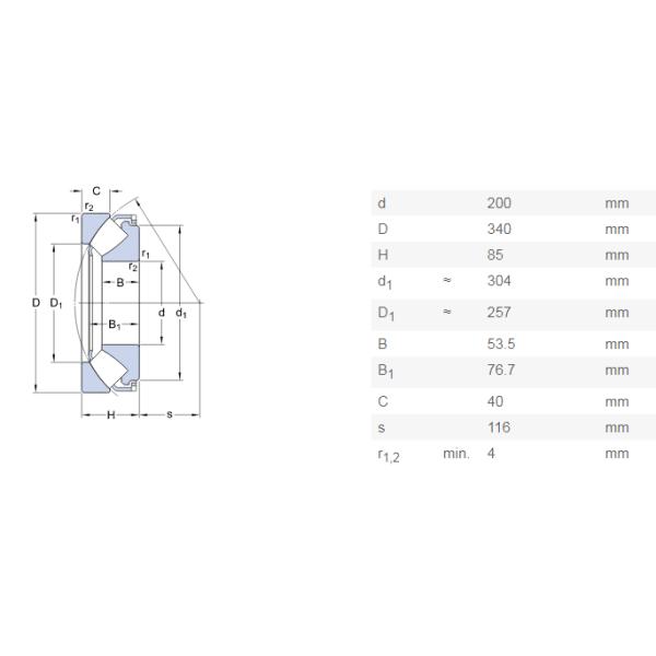 Widely Use Spherical Roller Thrust Bearing 29340 CA/W33 E (9039340) 200x340x82mm