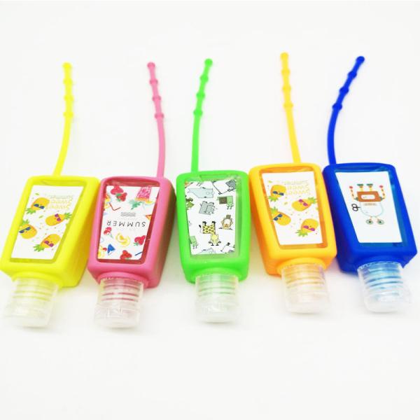 Garrafa magro do Sanitizer da mão do ANIMAL DE ESTIMAÇÃO 30ml com suporte do silicone