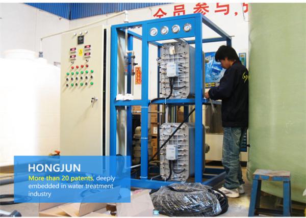 6t RO EDI Water Plant , Containerized Purification Equipment 220V / 380V