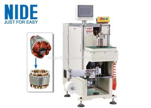 Fan motor stator coil slot winding lacing machine touch screen control