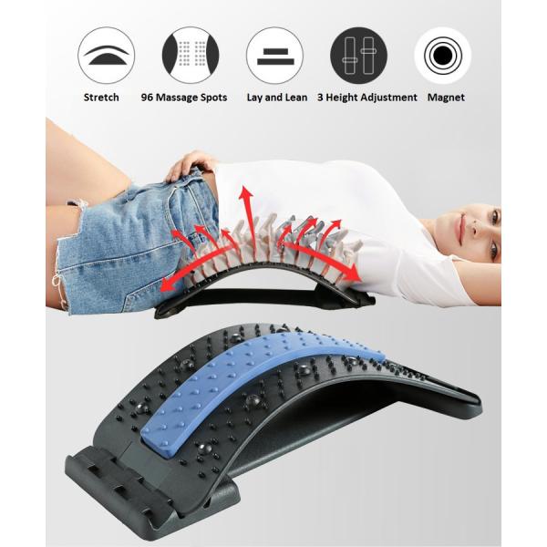 Basic Protection Lumbar Support Spine Board Universal Back Stretcher For Pain Relief