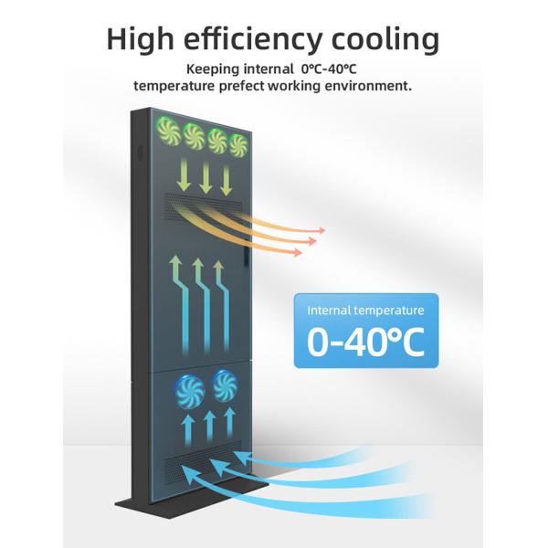 55 inch waterproof 1080P Stand Alone Outdoor LCD Digital Signage