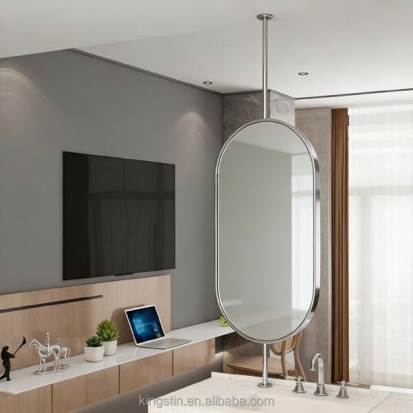 Kingstin Premium Aluminum Alloy Bathroom Mirror Frame with Waterproof Design