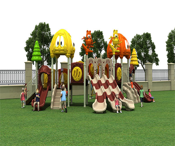Modern Plastic Commercial Playground Equipment , Outdoor Play Park Equipment