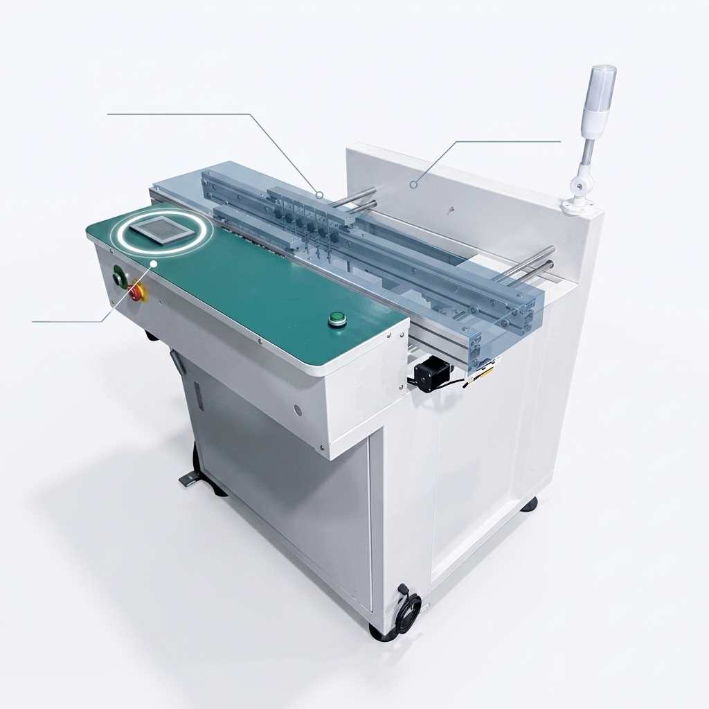 Single-track NGOK screening and buffer machine, SMT circuit board depaneling machine