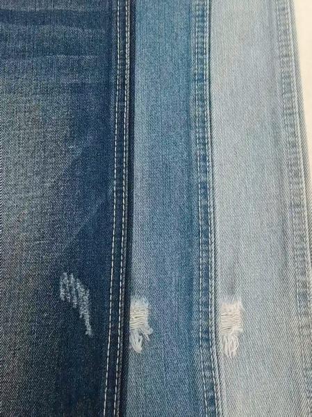 10.9oz Cotton Polyester Rayon Denim Fabric DARK INDIGO JSD3337-1 for lady  jeans or boyfriends pants