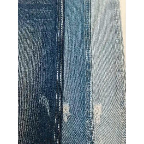 10.9oz Cotton Polyester Rayon Denim Fabric DARK INDIGO 12S For boyfriends Jeans