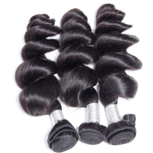 Peruvian 100 Human Remy Hair Extensions Loose Wave Mixed Length No Tangle