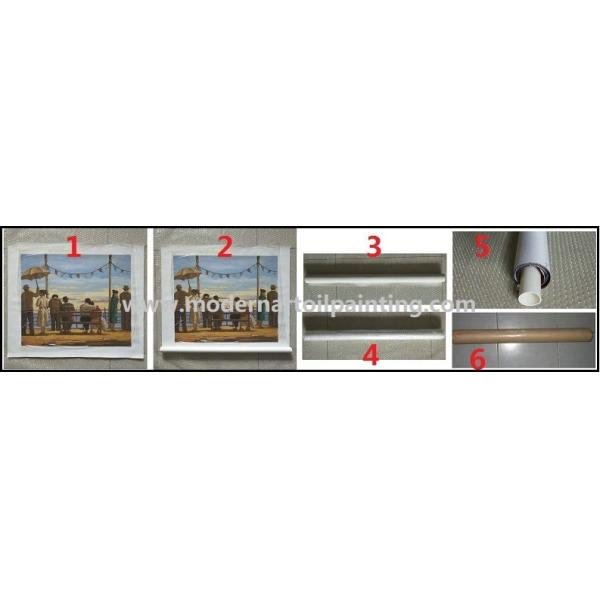 Большая современная ткань полиэстера людей музыки картин маслом для оформления стены живущей комнаты