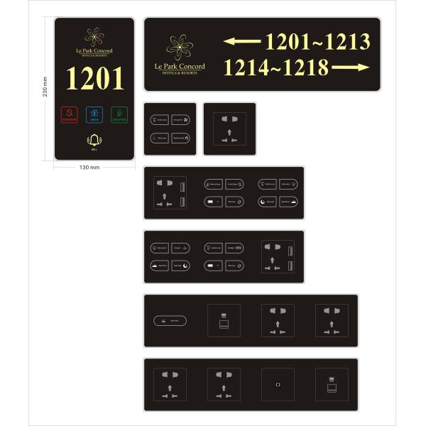 ДНД номер двери гостиницы Arylic номер двери гостиницы CE RoHs