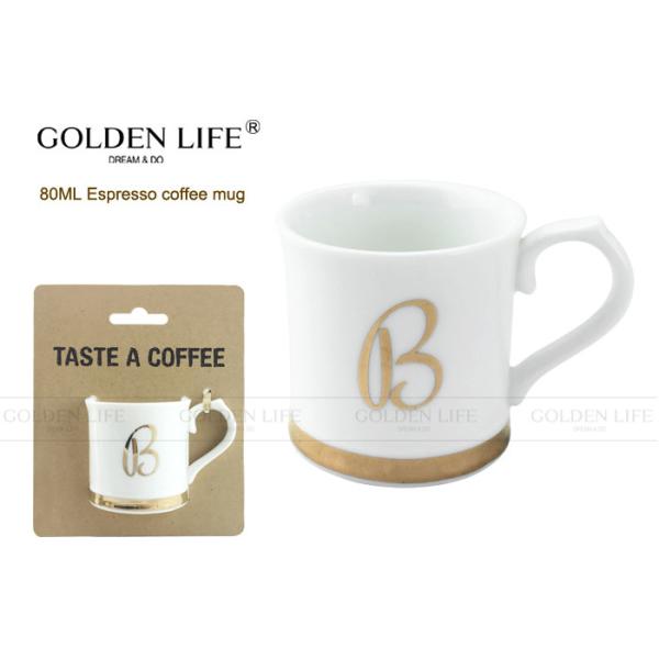 New Bone China Espresso cups with real gold decals