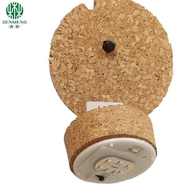 Wholesale Custom Size Natural Bulb Cork Stopper Cork Lids