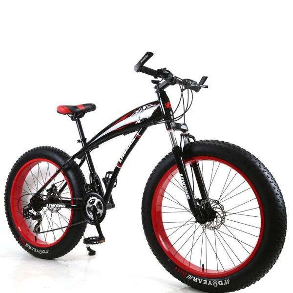 Mountain Fat Tyre Bicycle for Men Load Capacity 200kg Black Red/Black Blue/Black Yellow Customized Bisiklet OEM Bicicleta