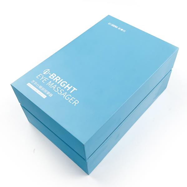 Custom Color Pantone Product Packaging Box Rigid Cardboard Gift Box with Lids Tray for Eye Massage Instrument