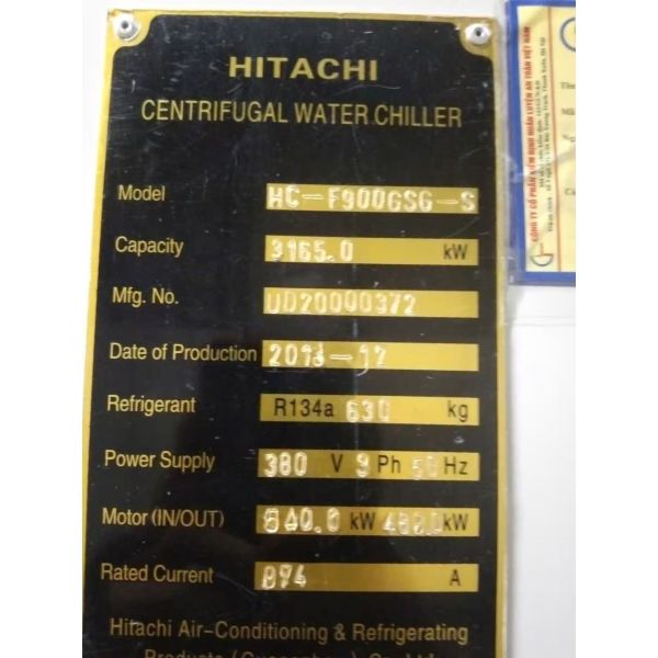 Hitachi centrifuge HC-F900GSG-S maintenance parts