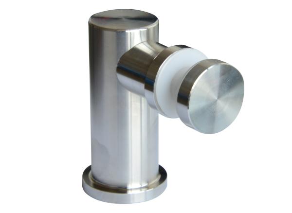 glass fitings RS2803, stainless steel 304, finishing Satin, size 25x65mm