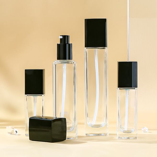 Leakproof Ecofriendly Customizable Glass Cosmetic Bottle Set for Premium Skincare Packaging