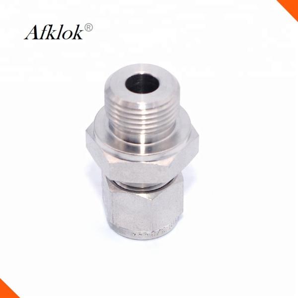 A união de aço inoxidável SS316 do conector do NPT do homem parafusou os encaixes de tubo