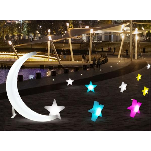 Crescent Moon Star Landscape Lamp Lawn Grass Courtyard Beautiful Decoration