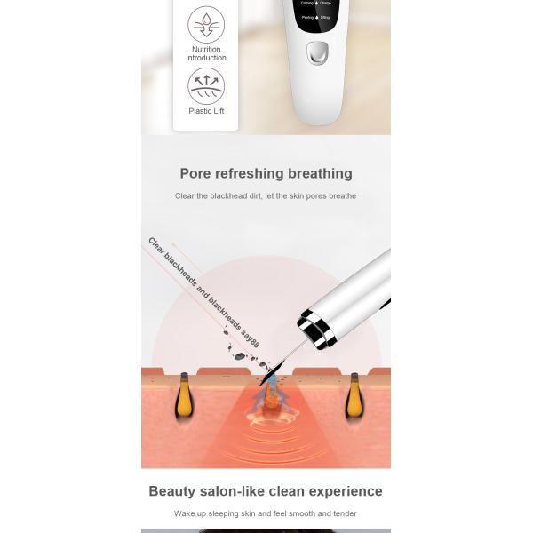 USB Plugs Blackhead Remover Ultrasonic Skin Scrubber for Deep Cleaning and Moisturizing