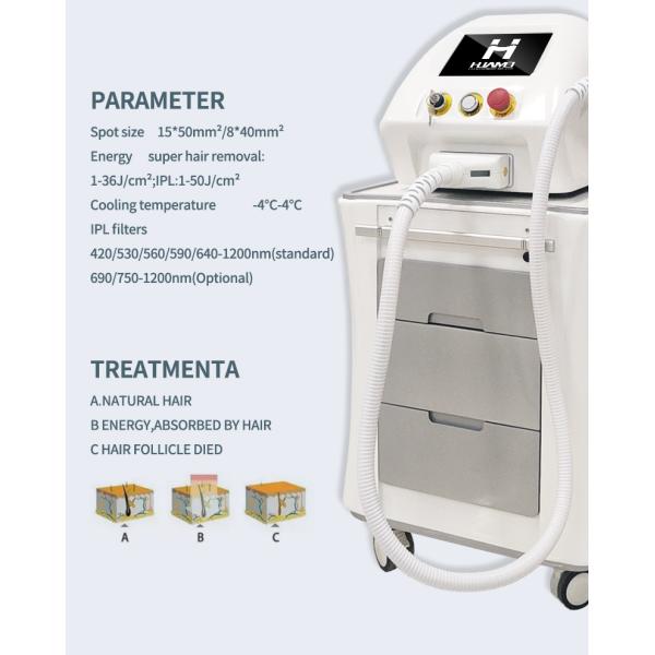 Professional Cooling System IPL Opt Opt Laser Hair Removal and Skin Whitening Device