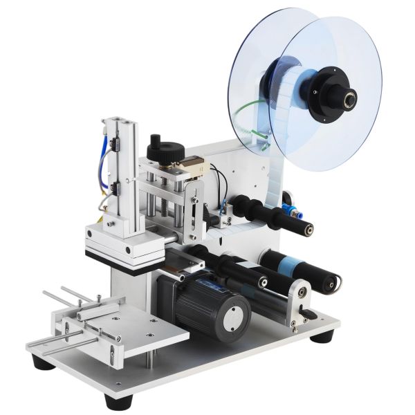 Factory Direct Semi Automatic Flat Bottles Labeling Machine for Cleansers Shampoos Essential Oils Label Applicator