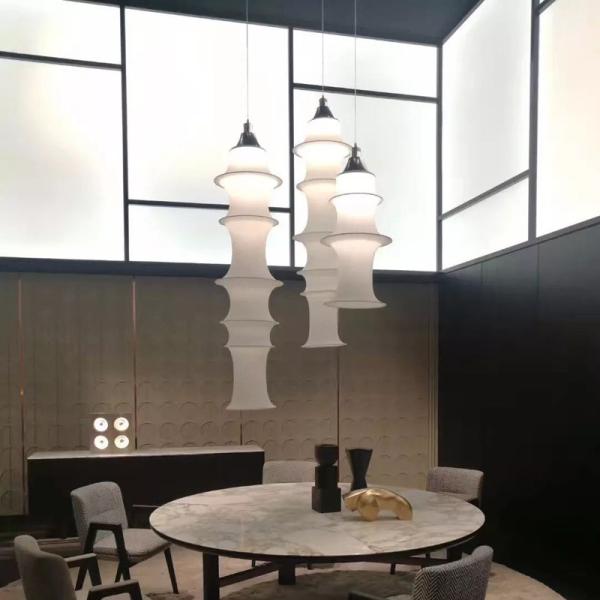 Diseñador italiano de lujo de lujo de seda de luz colgante Decoración para el hogar colgante de luz de colgante moderno