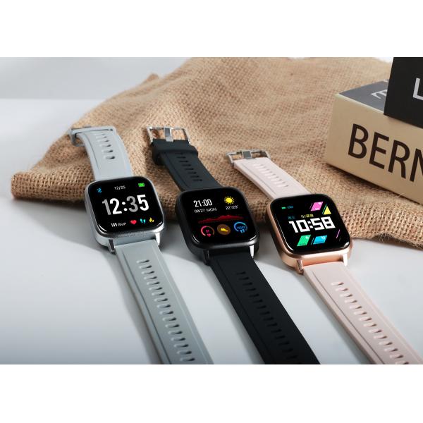 Relógio de pulso esperto delicado nórdico de Bluetooth com a faixa macia do silicone