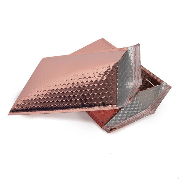 CTCX Custom Shipping Poly Plastic Envelope Sleeves Clothing Bags Envelope Metallic Full Bubble Mailer