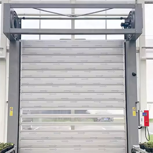 Aluminum High Performance Garage Doors , Rigid Spiral Fast Roll Up Doors With Galvanized Frame