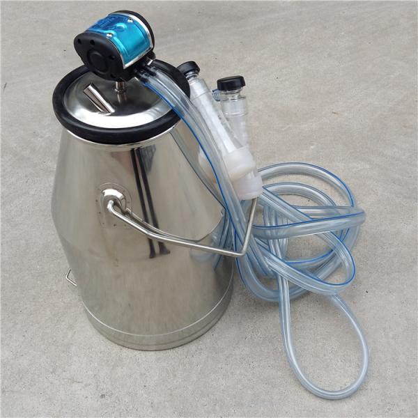 Groupe de seau de traite en acier inoxydable de 25 litres et port de couvercle 3 ports essentiels pour les exploitations laitières de chèvres