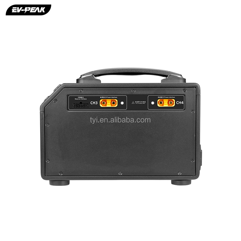4 Channel Fast Battery Charger U6Q 50A 2400W 12S-14S Intelligent Lipo Drone Battery Charger