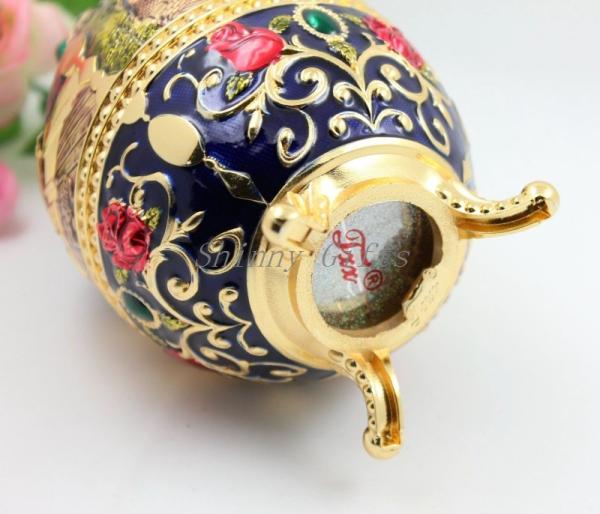 Shinny Gifts Vintage European Home Decor Metal Craft Gifts Automatic Toothpick Holder