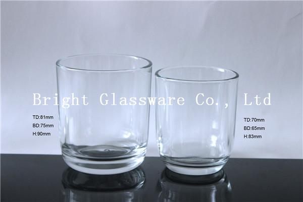 Best design cylinder candle holder for home decor, glass cup sale