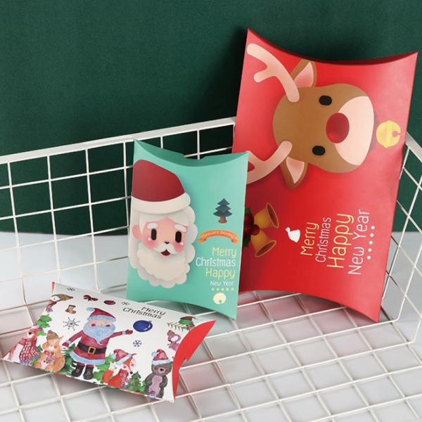 Custom Foldable Christmas Gift Paper Bag Greeting Card Boxes
