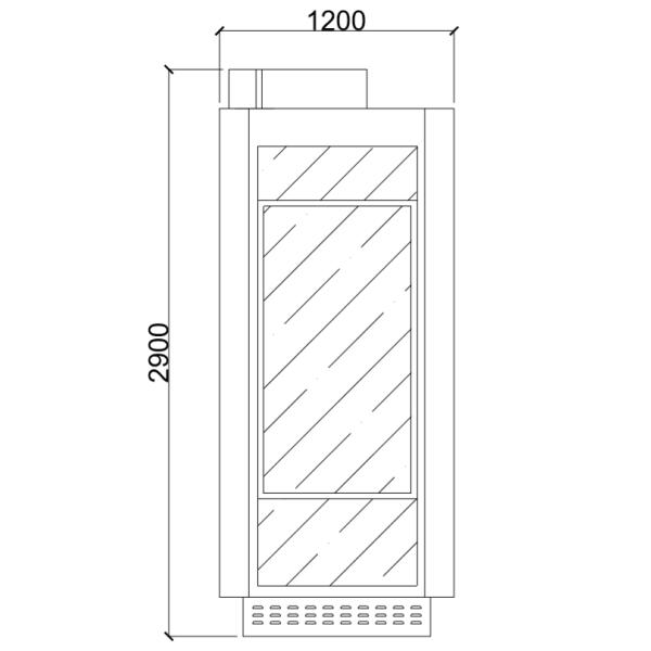 ISO9001 Aluminum 80mm Led Light Box Display