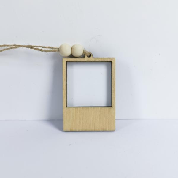 Sublimation Custom Wood Picture Frames Car Charm DIY Family Photo Display Frame Sublimation Blank Photo Frame Hanging Gift