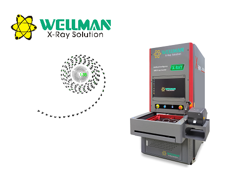 Efficient SMD X Ray Counter for Electronic parts Counting and Material Management