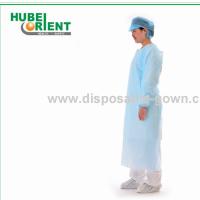 Vêtements jetables antibactériens CPE avec menottes