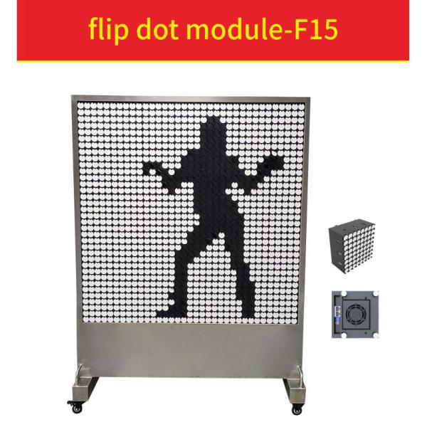 15 мм 8х8 Механический дисплей Flip Dot Экран интерактивный Flip Billboard Retailer