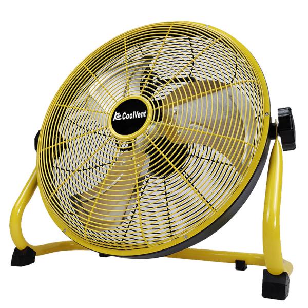 600mm 24 Inch Industrial Floor Fans Black 100% Full Copper Wire Motor