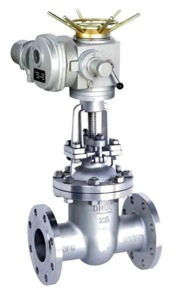 PN 0.25 - 6.4 Mpa Electric/ Manual Flanged Gate Valve / Sluice Valve for Hydro Power Station