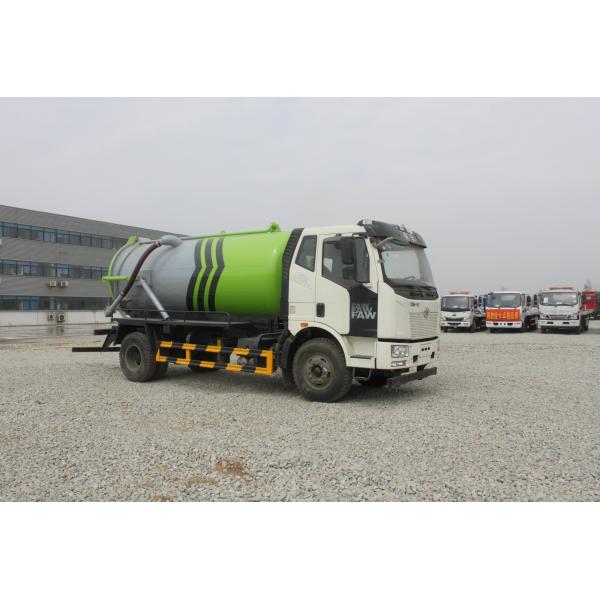 18000kg Jiefang J6L Sewage Suction Truck Vehicle Diesel Manual Transmission
