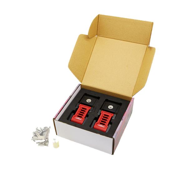 Jeep Wrangler JK JL Black Red Aluminum Alloy Engine Bonnet Buckle Hood Latch Lock Kit