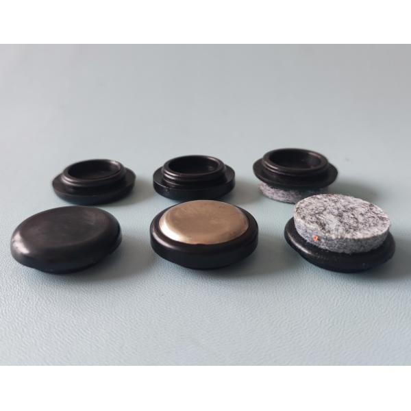 7mm 7.5mm Height Plastic Furniture Glides Self Stick For Chair Legs